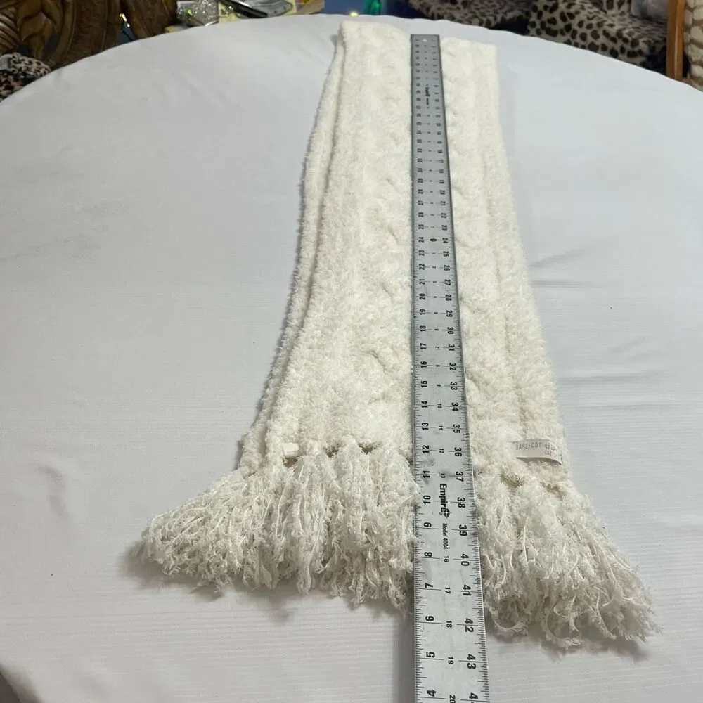 Barefoot Dreams Cozy Chic White Scarf